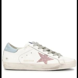 (NEW) Golden Goose Sneakers with pink star